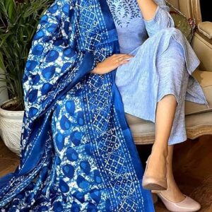 Cotton Printed Dupatta Set  Kurti Pant Set