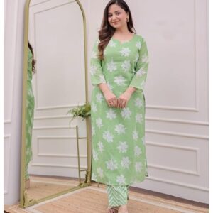 Green Kurtis Set